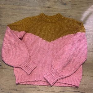 Vera Moda Pink and Brown Sweater